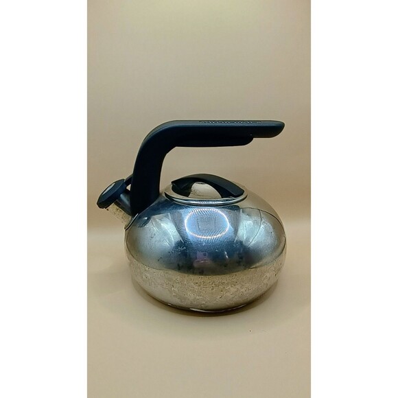 KitchenAid Stainless Steel Coffee Tea Pot Whistling Kettle w/Handle 2. Qt 1.5L - Picture 1 of 8